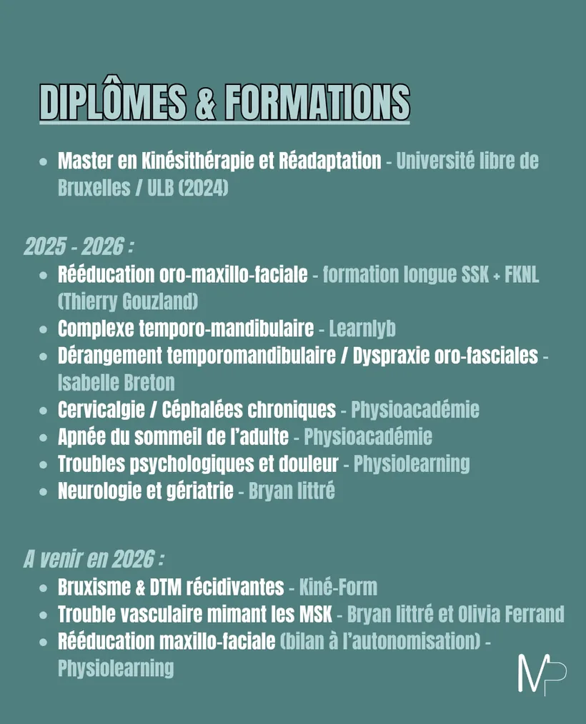 Diplômes et formations de Clara Dehaudt