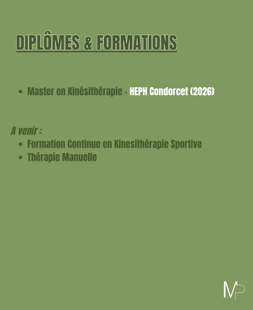 Diplômes et formations de Victorien Fournier